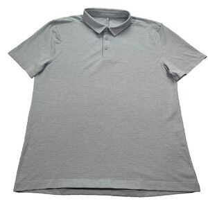 Lululemon Polo Shirt Men's Estimated Size Large Performance Golf Short Sleeve